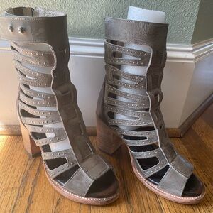 Freebird by Steven Stone Lotus Heeled Gladiator Sandals